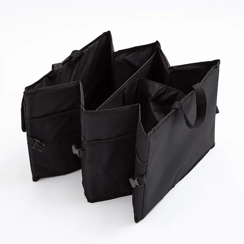 Large Capacity Collapsible Car Trunk Organizer Storage Box Black-4