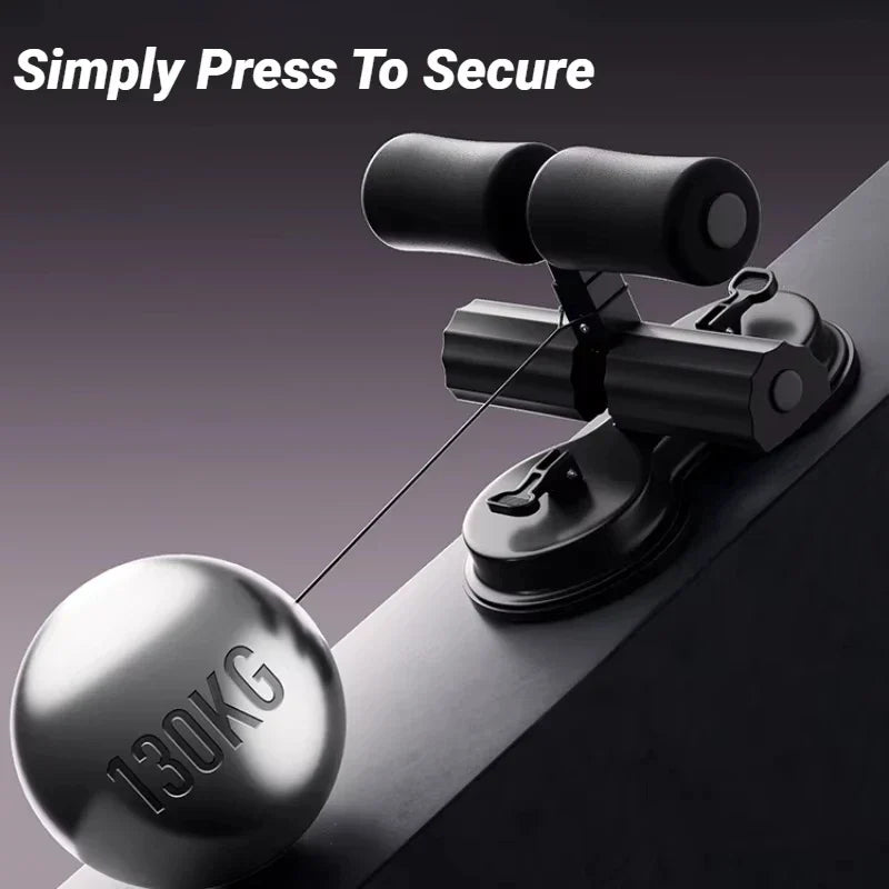 Sit-Up Bar with Suction Cup Black-3