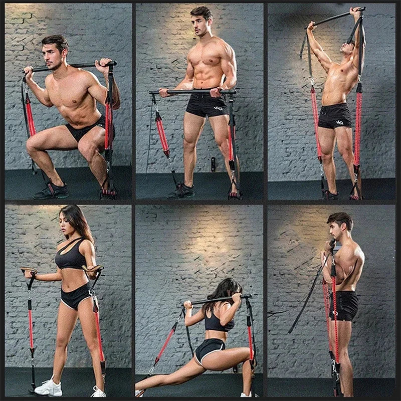 Yoga Resistance Bands Pilates Stick-1