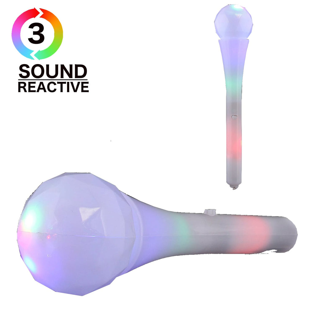 Sound Activated LED Color Changing Rock Star Prism Microphone-2