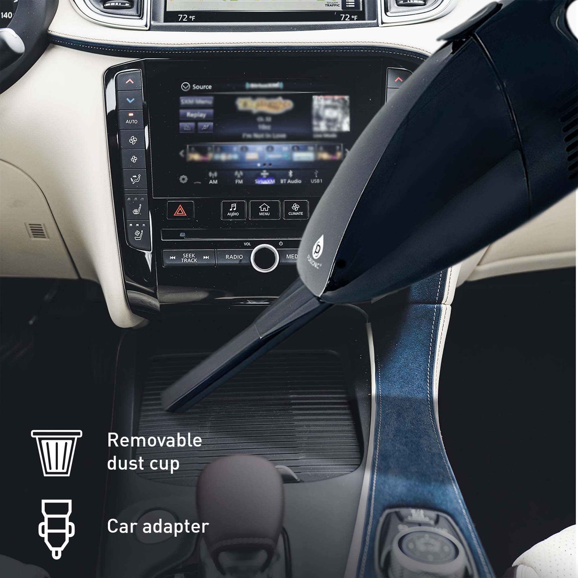 Pursonic Dual-Purpose Car & Handheld Vacuum Bundle – USB Rechargeable Cordless & Car Vacuum Cleaner Set-1