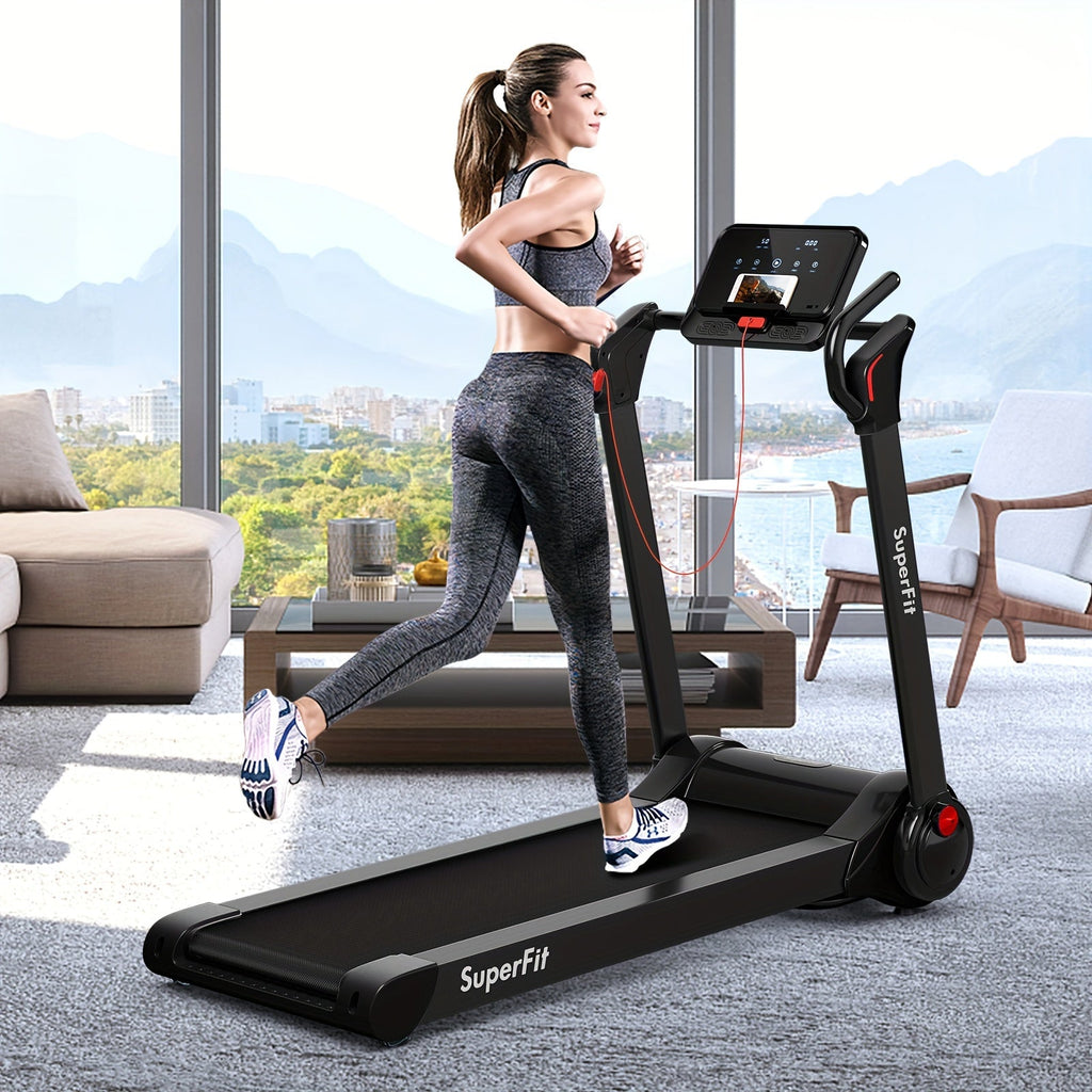 Folding Electric Treadmill 2.25HP - Black-4