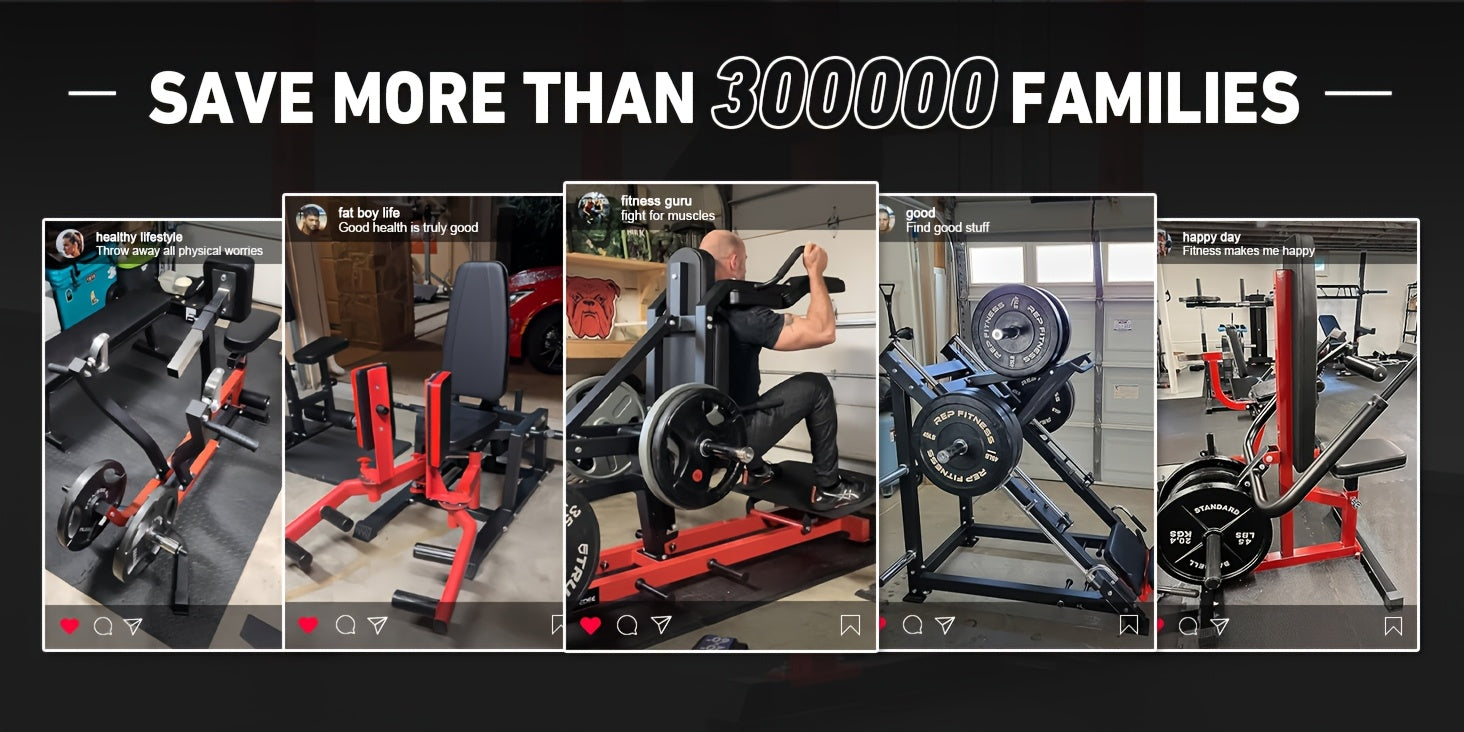2200lbs All-in-1 Smith Machine Home Gym with LAT-Pull Down System & Cable Crossover, 360° Landmine, Weight Bar & Barbell Holders, 40+ Free Weight Exercises, Space-Saving Power Rack Cage for Total Body Strength Training (Red/