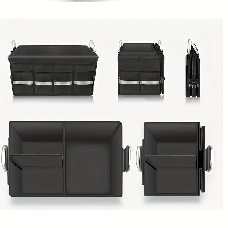 Outdoor Folding Car Trunk Organizer with Compartments-1