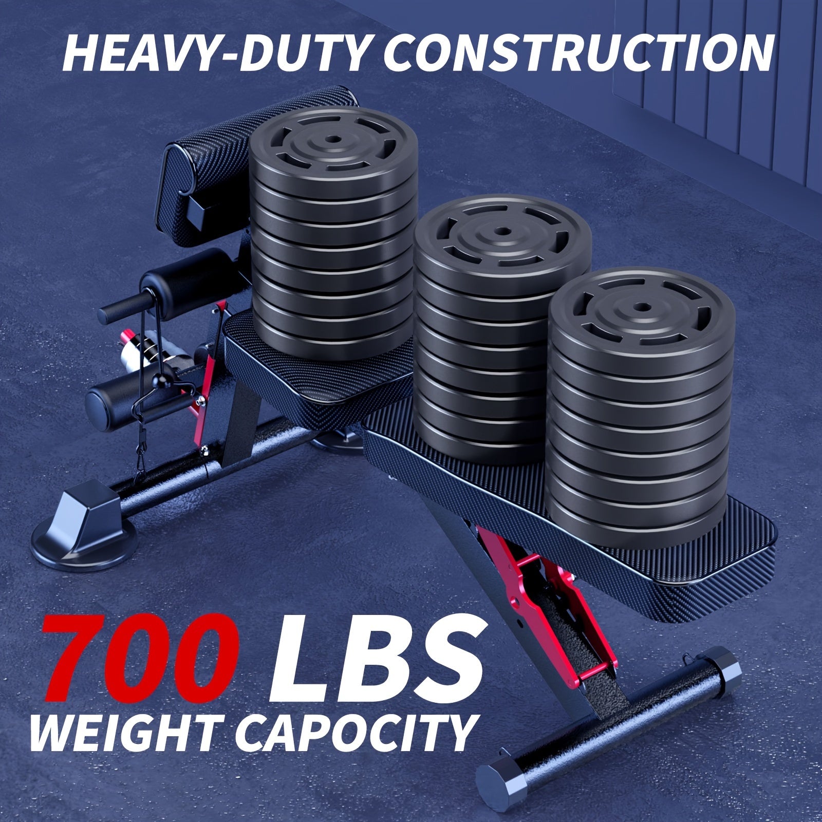Adjustable Strength Training Bench - Weight Bench For Full Body Workout With Fast Folding