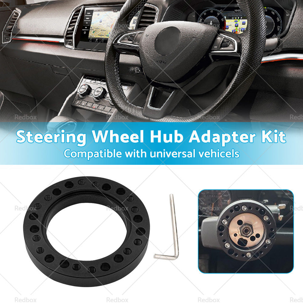 Black Steering Wheel Hub Adapter Spacer Suitable For MOMO to NARDI Quick Release-1