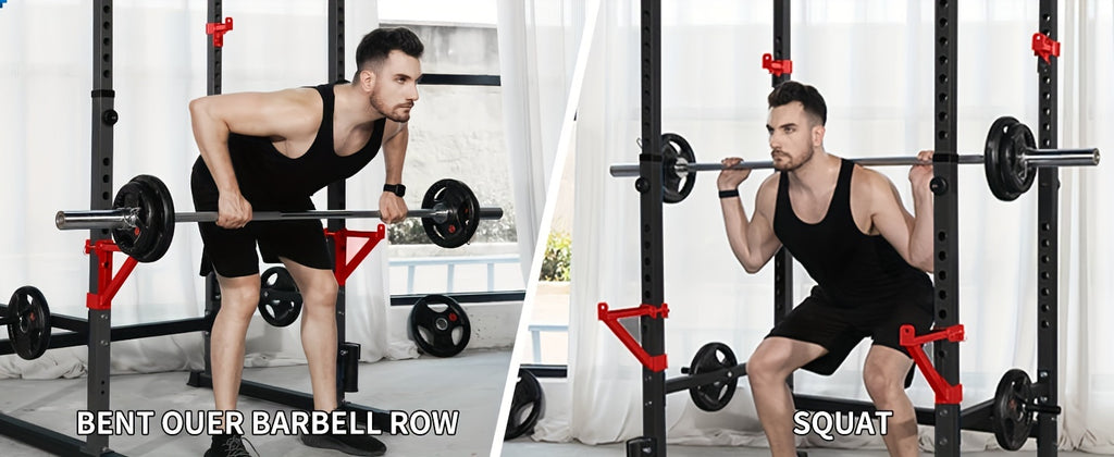 Cube Walk Power Rack, Rack Cage for Weight Training, Adjustable Squat Stand Rack for Home Gym Equipment, Heavy Capacity And Adjustable Squat Stand Rack, Lifting Cage with 660lb Capacity, Strength Training Squat Stand Barbell