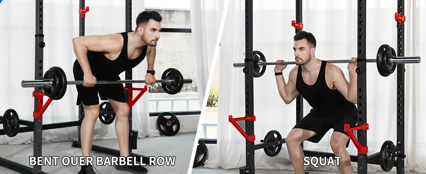Cube Walk Power Rack, Rack Cage for Weight Training, Adjustable Squat Stand Rack for Home Gym Equipment, Heavy Capacity And Adjustable Squat Stand Rack, Lifting Cage with 660lb Capacity, Strength Training Squat Stand Barbell