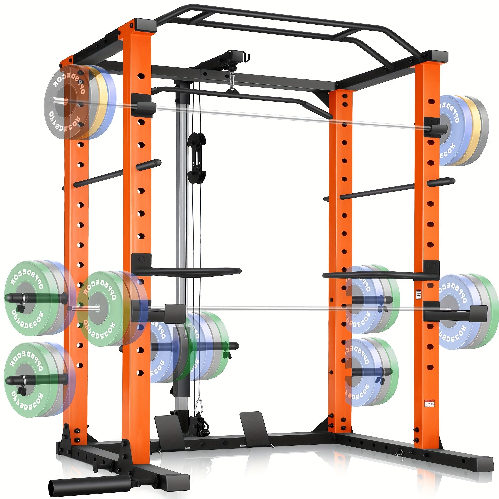 All In One 3S Fast Folding Home Gym Equipment Professional Workout Bench Set with Squat Rack, Adjustable & Foldable Upgrade Weight Bench Press Set with Leg Developer, Preacher Curl Pad for Full Body Workout