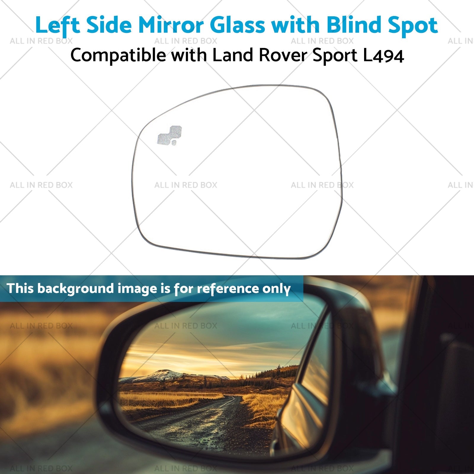 Left Side Mirror Glass with Blind Spot Suitable for Land Rover Sport L494 14-21-4