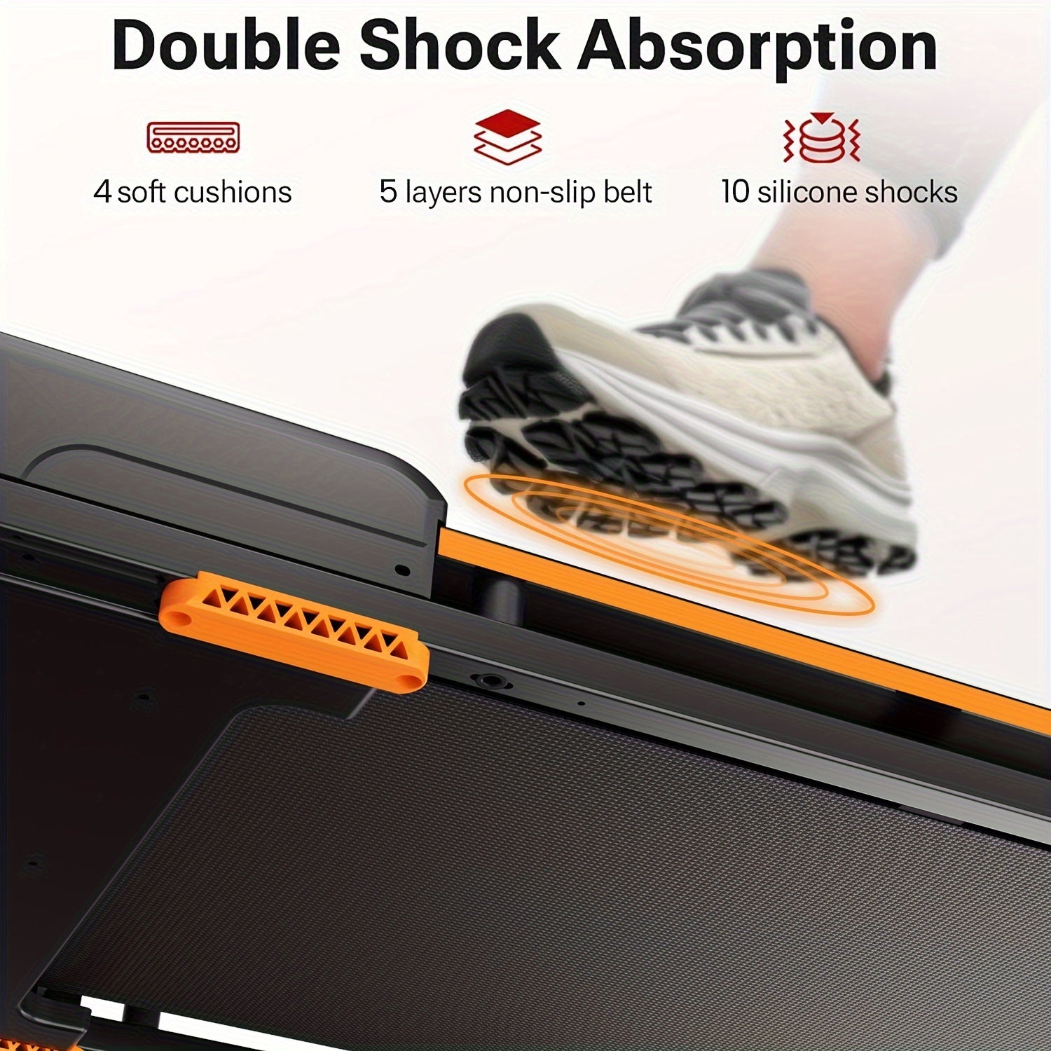 AIRHOT 1pc Under Desk Treadmill, 2.25HP Running Machine For Home Office, With 265lbs Weight Capacity, Remote Control, LED Display
