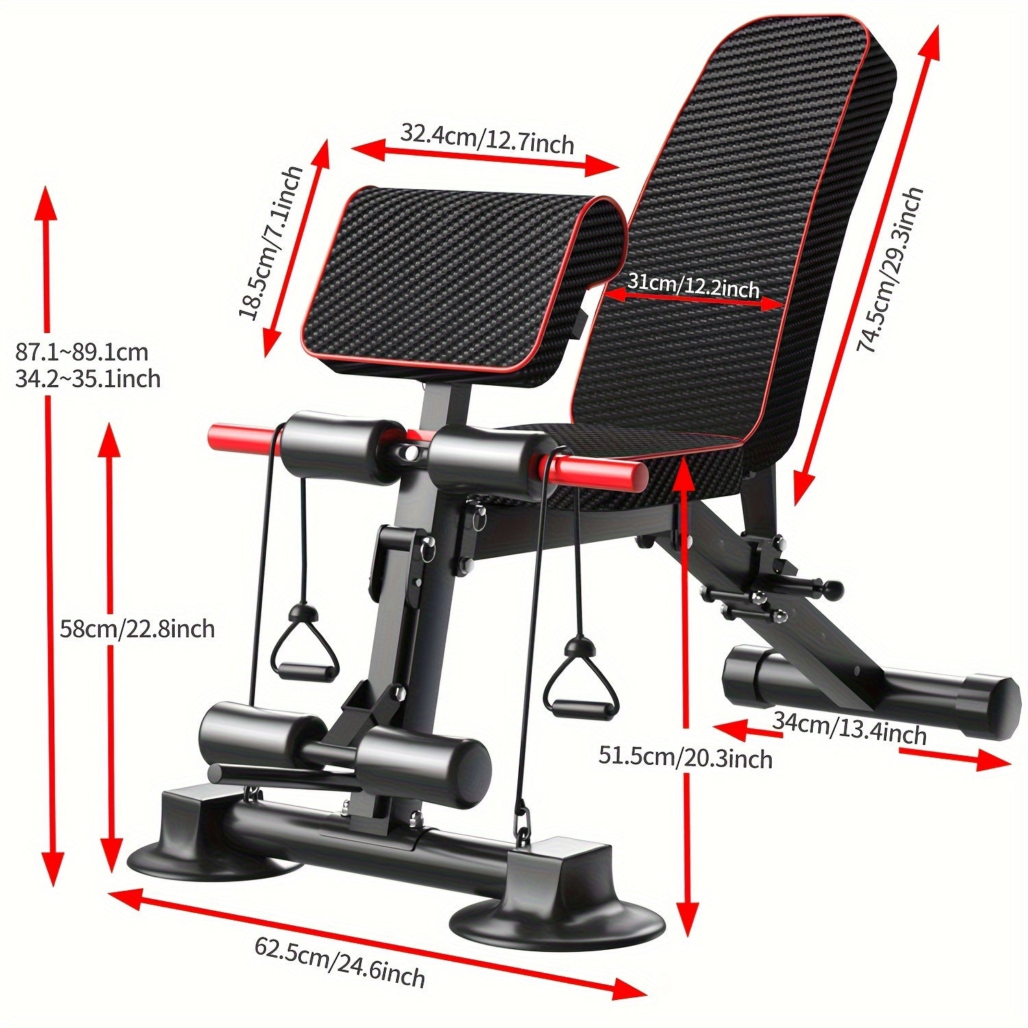 [Adjustable Weight Fitness Dumbbell Stool] Quick folding multifunctional fitness dumbbell stool withadjustable weight bench