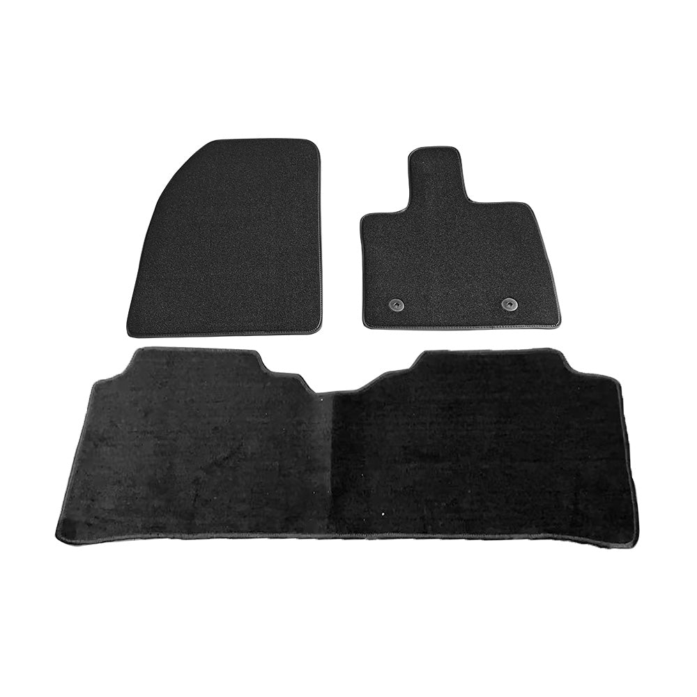 3Pcs or Set Classic Carpet Car Mats Suitable For BYD Atto 3 2022 Black-0