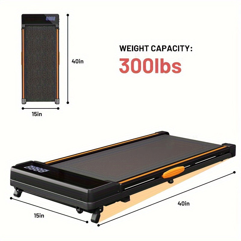 AIRHOT 1pc Under Desk Treadmill, 2.25HP Running Machine For Home Office, With 265lbs Weight Capacity, Remote Control, LED Display
