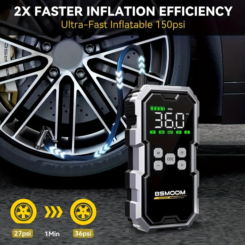 Cordless Car Jump Starter with Air Compressor-3