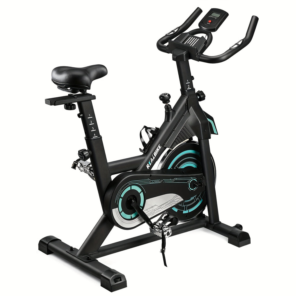 Exercise Bike, Adjustable Magnetic Resistance Silent Belt Drive, Indoor Cycling Bike for Home Cardio Gym, Fitness Stationary Bike Machine with 350lbs/300lbs Weight Capacity, Monitor with Pulse & Ipad Mount &Upgraded Version S