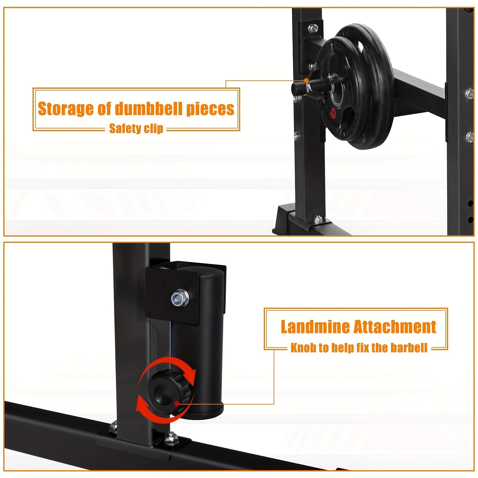 Cube Walk Power Rack, Rack Cage for Weight Training, Adjustable Squat Stand Rack for Home Gym Equipment, Heavy Capacity And Adjustable Squat Stand Rack, Lifting Cage with 660lb Capacity, Strength Training Squat Stand Barbell