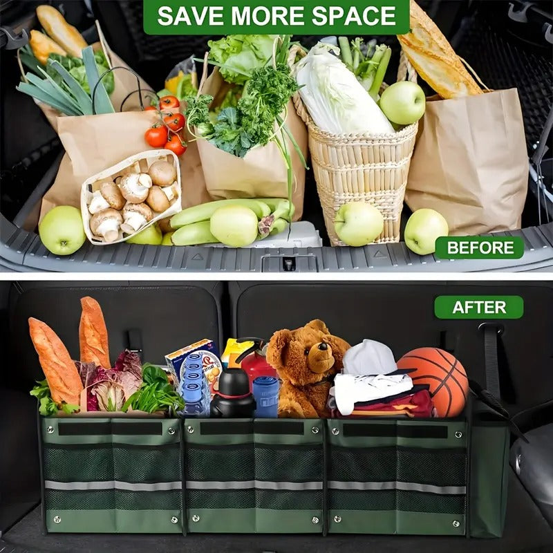 Car Storage Bag Foldable Trunk Organizer with Ice Pack-2