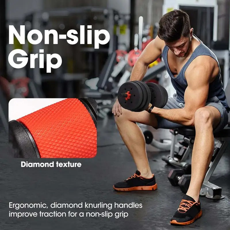 7-in-1 Adjustable Dumbbell and Barbell Weight Set-4