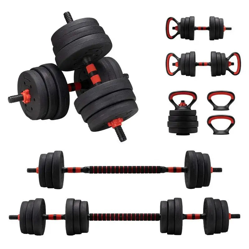 7-in-1 Adjustable Dumbbell and Barbell Weight Set-0