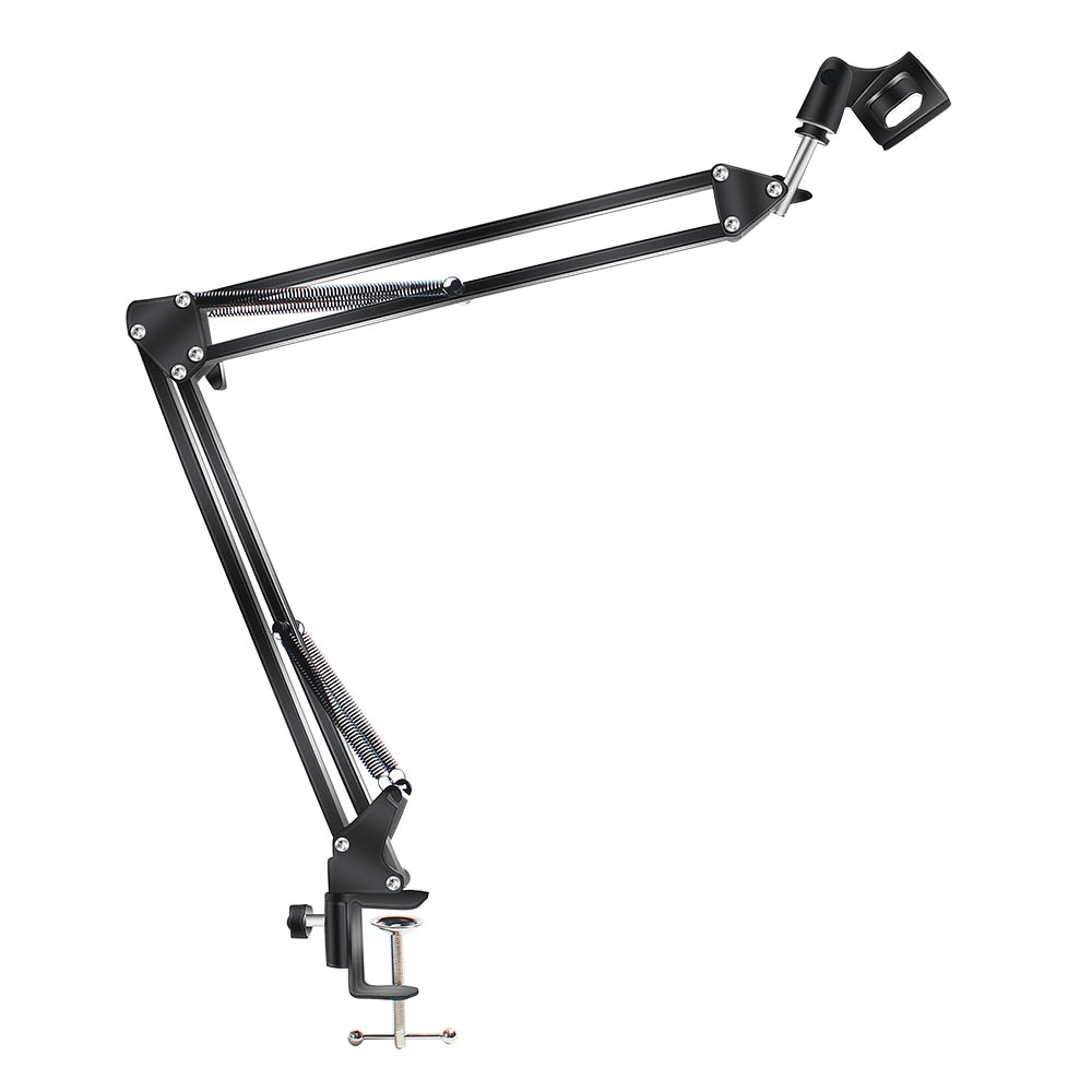 Microphone Scissor Arm Stand Bm800 Holder Tripod Microphone Stand With A Spider Cantilever Bracket Universal Shock Mount-4