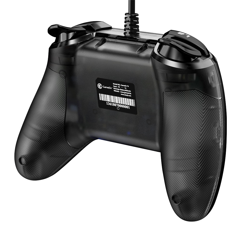 USB Wired Gaming Controller Gamepad with Asymmetric and Vibrating Motor Joystick for Windows 7/8/10 PC-3