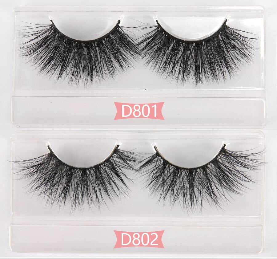 Wholesale Eyelashes100 Pairs 3D Mink Eyelashes 25MM Thick Long Wispy Mink Lashes Makeup Cilios Cruelty Free-3