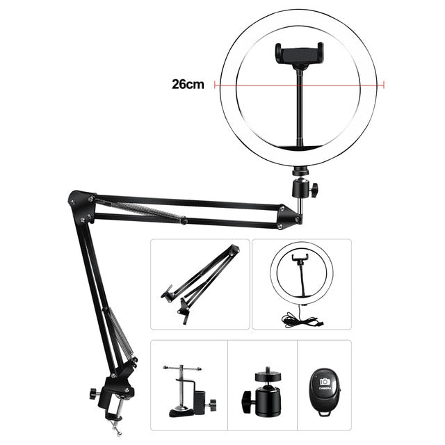 Microphone Scissor Arm Stand Bm800 Holder Tripod Microphone Stand With A Spider Cantilever Bracket Universal Shock Mount-1