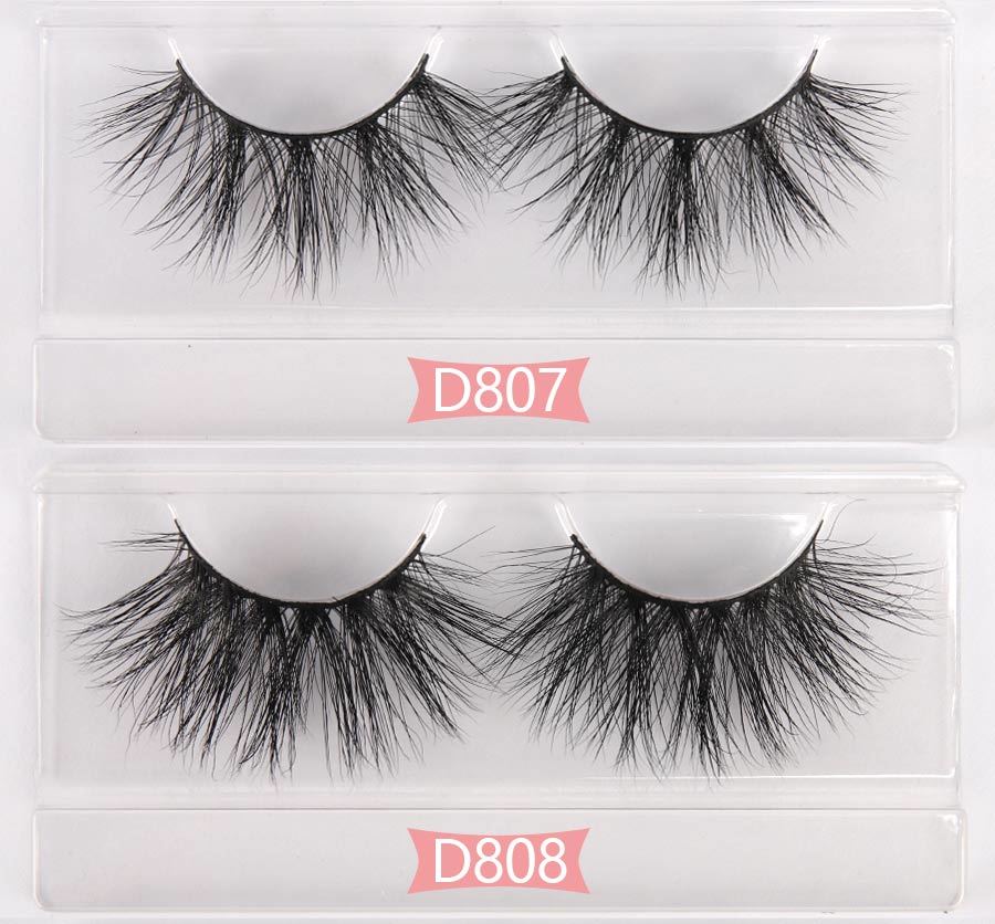 Wholesale Eyelashes100 Pairs 3D Mink Eyelashes 25MM Thick Long Wispy Mink Lashes Makeup Cilios Cruelty Free-0