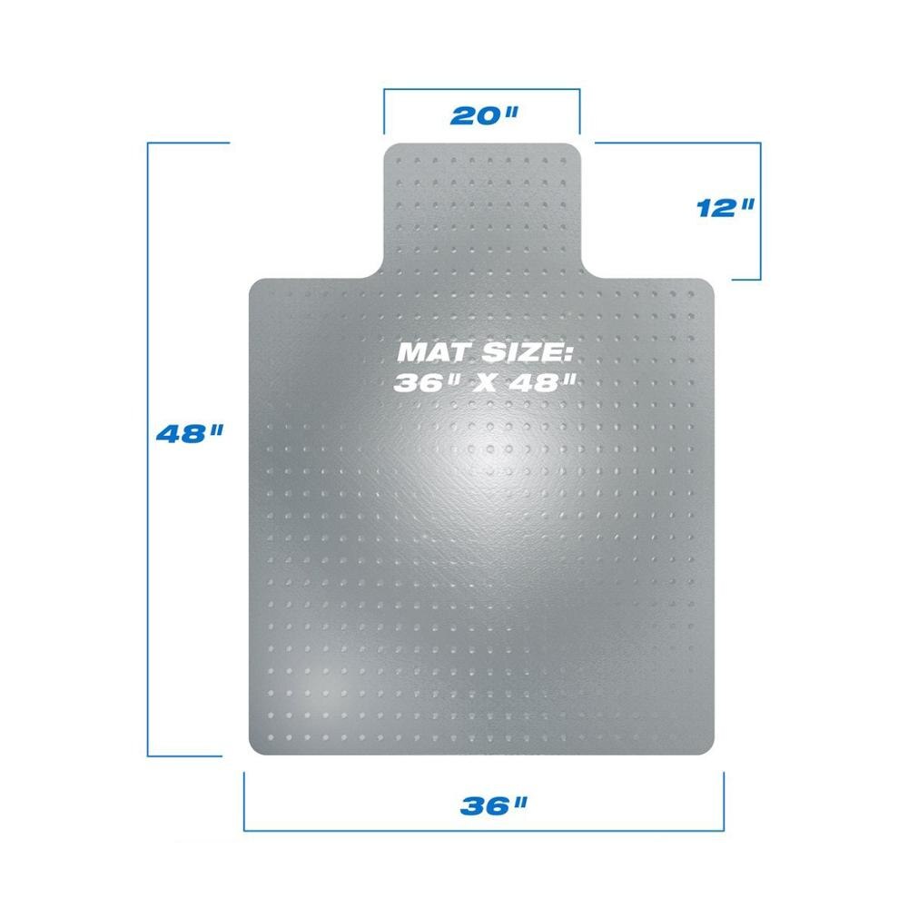 Protect Floor Mat PVC Floor/Chair Protection Mat Matte Home-use Protective Mat Chair Pad with Nail for Floor Chair 90x120x0.25cm-1